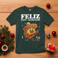 Funny Taco Mexican Christmas T Shirt Feliz Navi Mariachi - Wonder Print Shop