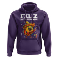 Funny Taco Mexican Christmas Hoodie Feliz Navi Mariachi - Wonder Print Shop