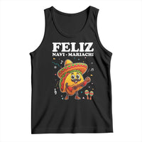 Funny Taco Mexican Christmas Tank Top Feliz Navi Mariachi - Wonder Print Shop