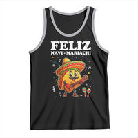 Funny Taco Mexican Christmas Tank Top Feliz Navi Mariachi - Wonder Print Shop