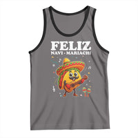 Funny Taco Mexican Christmas Tank Top Feliz Navi Mariachi - Wonder Print Shop