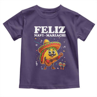 Funny Taco Mexican Christmas Toddler T Shirt Feliz Navi Mariachi - Wonder Print Shop