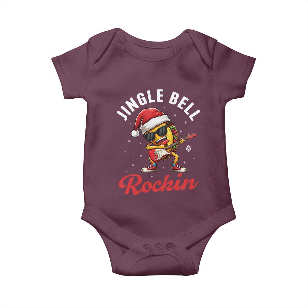 Funny Taco Christmas Baby Onesie Jingle Bell Rockin - Wonder Print Shop