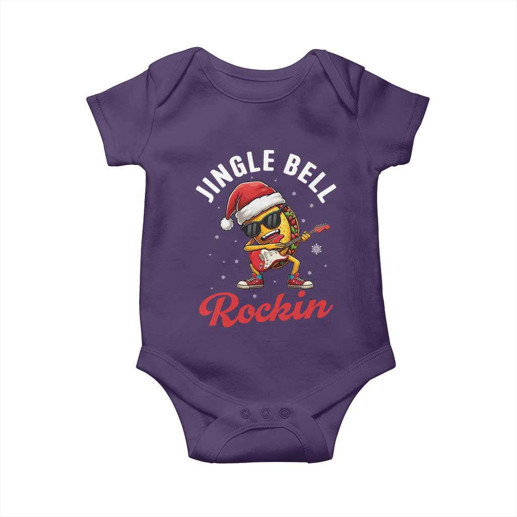 Funny Taco Christmas Baby Onesie Jingle Bell Rockin - Wonder Print Shop