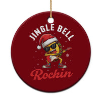 Funny Taco Xmas Ceramic Ornament Jingle Bell Rockin - Wonder Print Shop