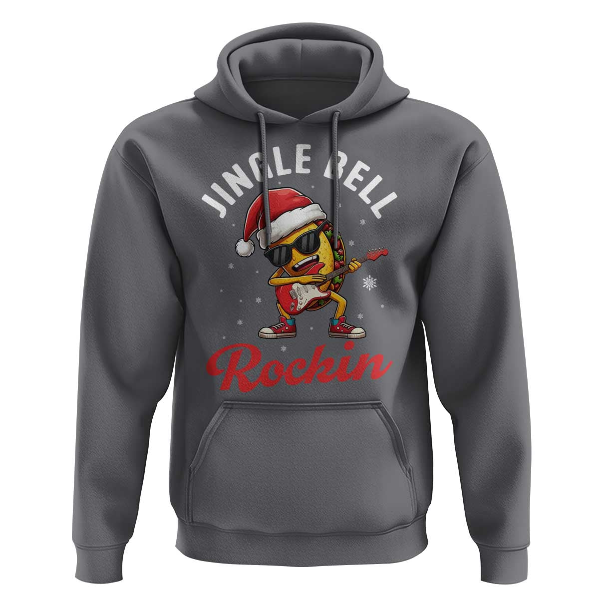 Funny Taco Christmas Hoodie Jingle Bell Rockin - Wonder Print Shop