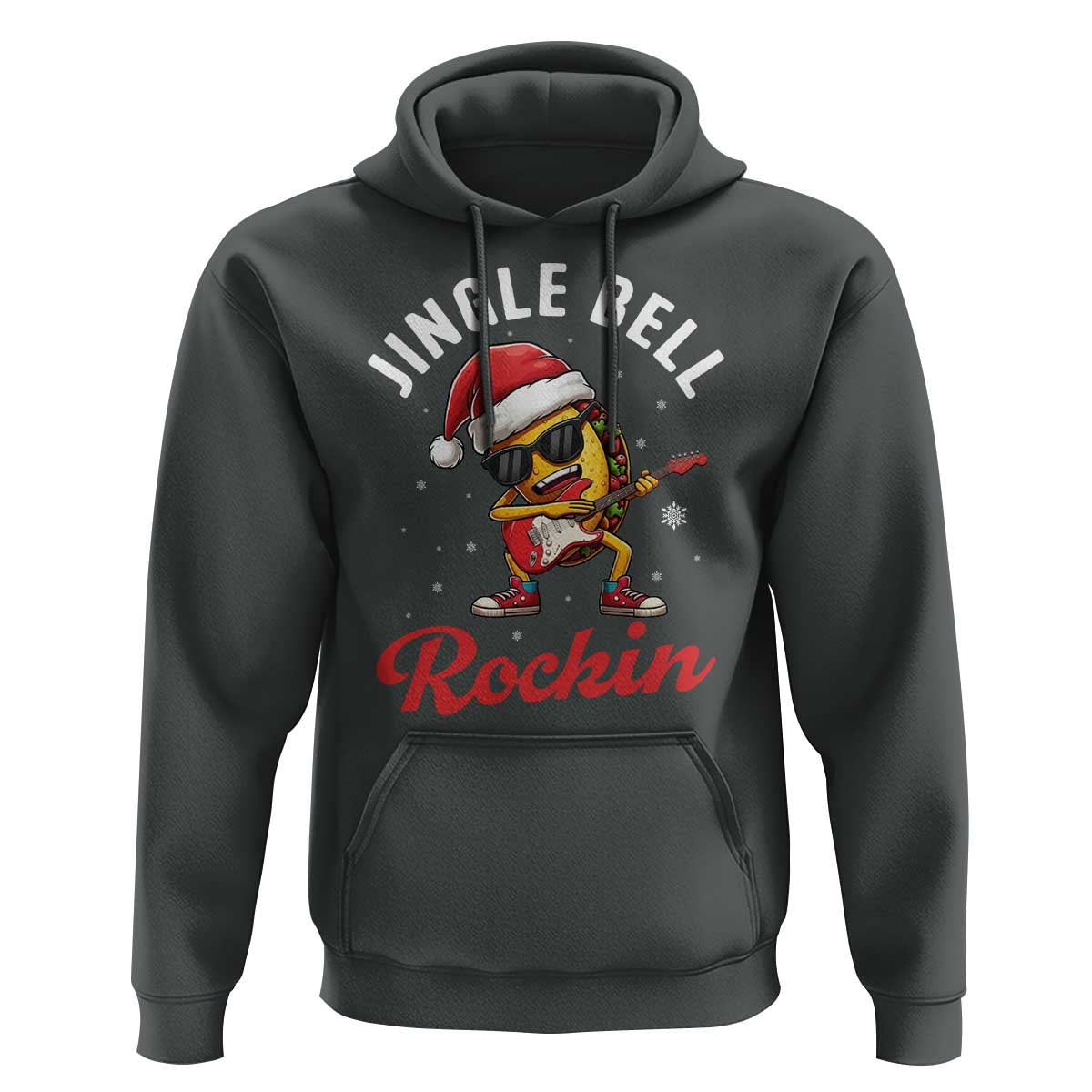 Funny Taco Christmas Hoodie Jingle Bell Rockin - Wonder Print Shop