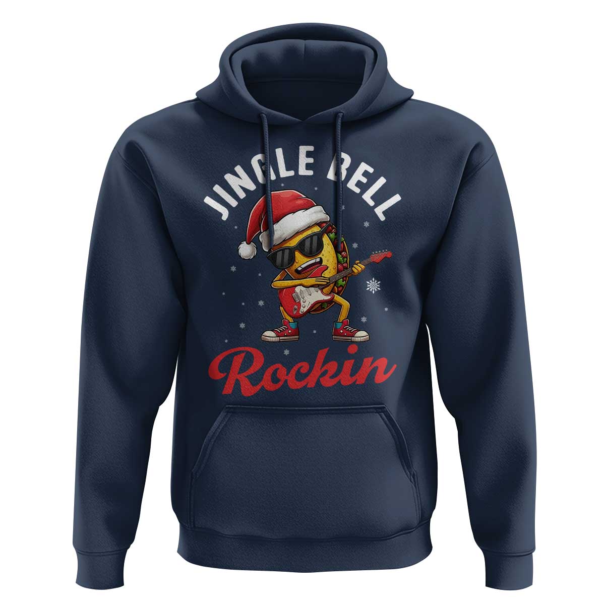 Funny Taco Christmas Hoodie Jingle Bell Rockin - Wonder Print Shop