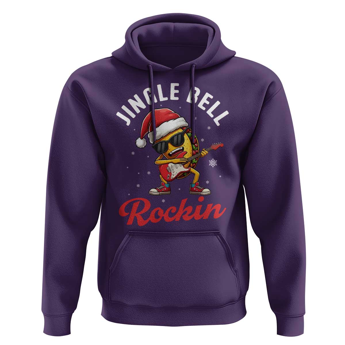 Funny Taco Christmas Hoodie Jingle Bell Rockin - Wonder Print Shop