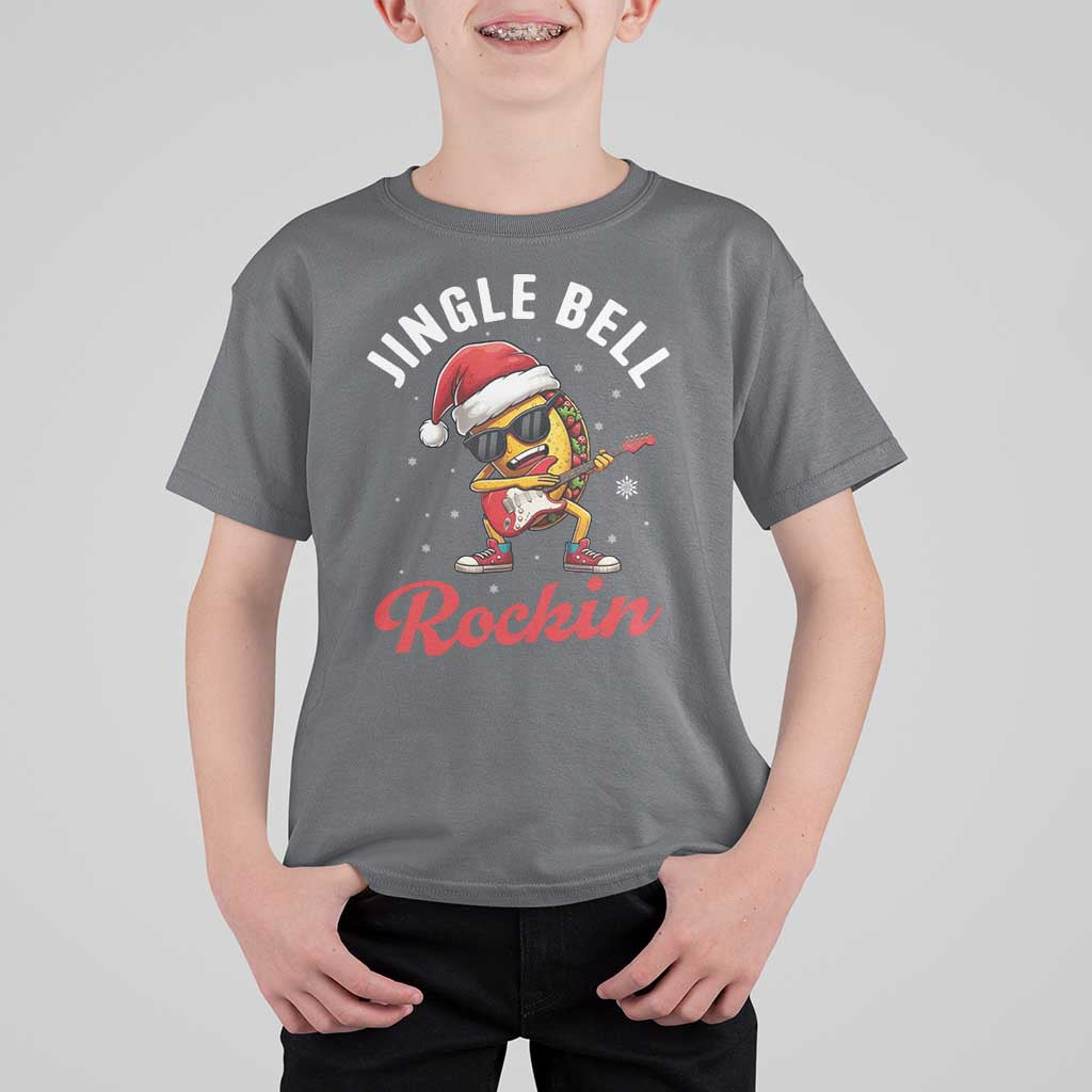 Funny Taco Christmas T Shirt For Kid Jingle Bell Rockin - Wonder Print Shop