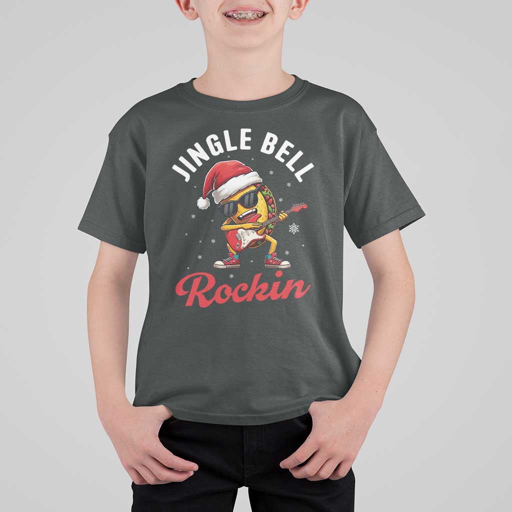 Funny Taco Christmas T Shirt For Kid Jingle Bell Rockin - Wonder Print Shop