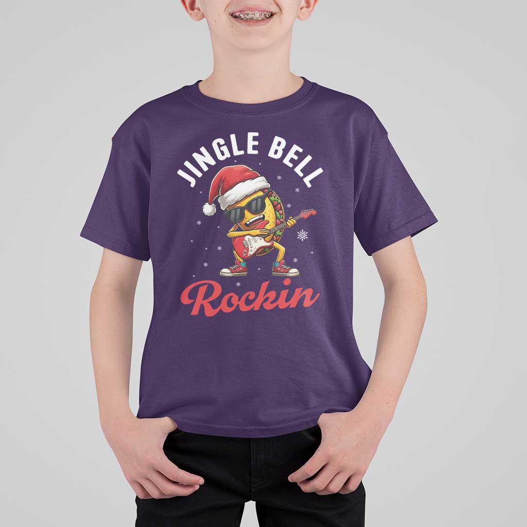 Funny Taco Christmas T Shirt For Kid Jingle Bell Rockin - Wonder Print Shop