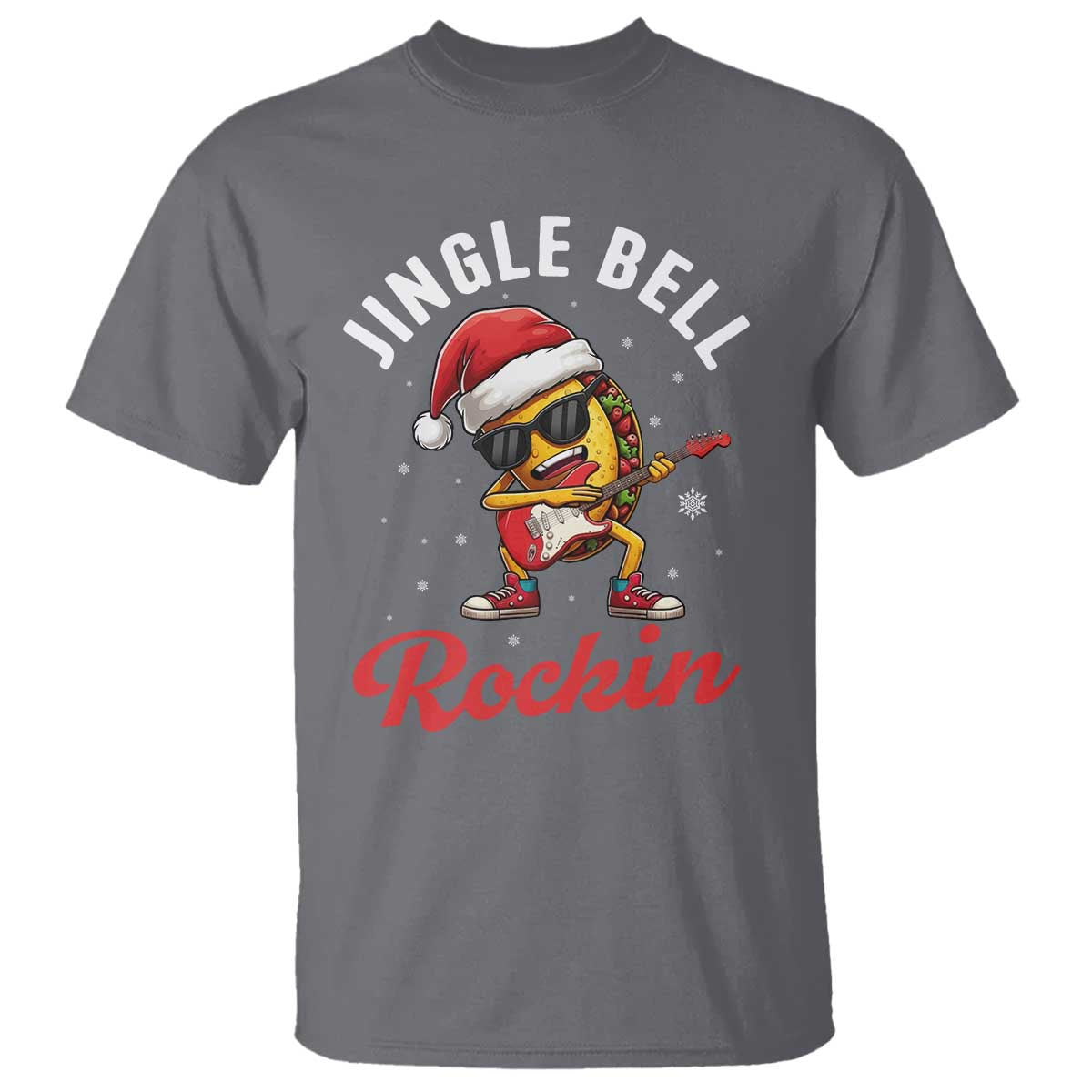 Funny Taco Christmas T Shirt Jingle Bell Rockin - Wonder Print Shop