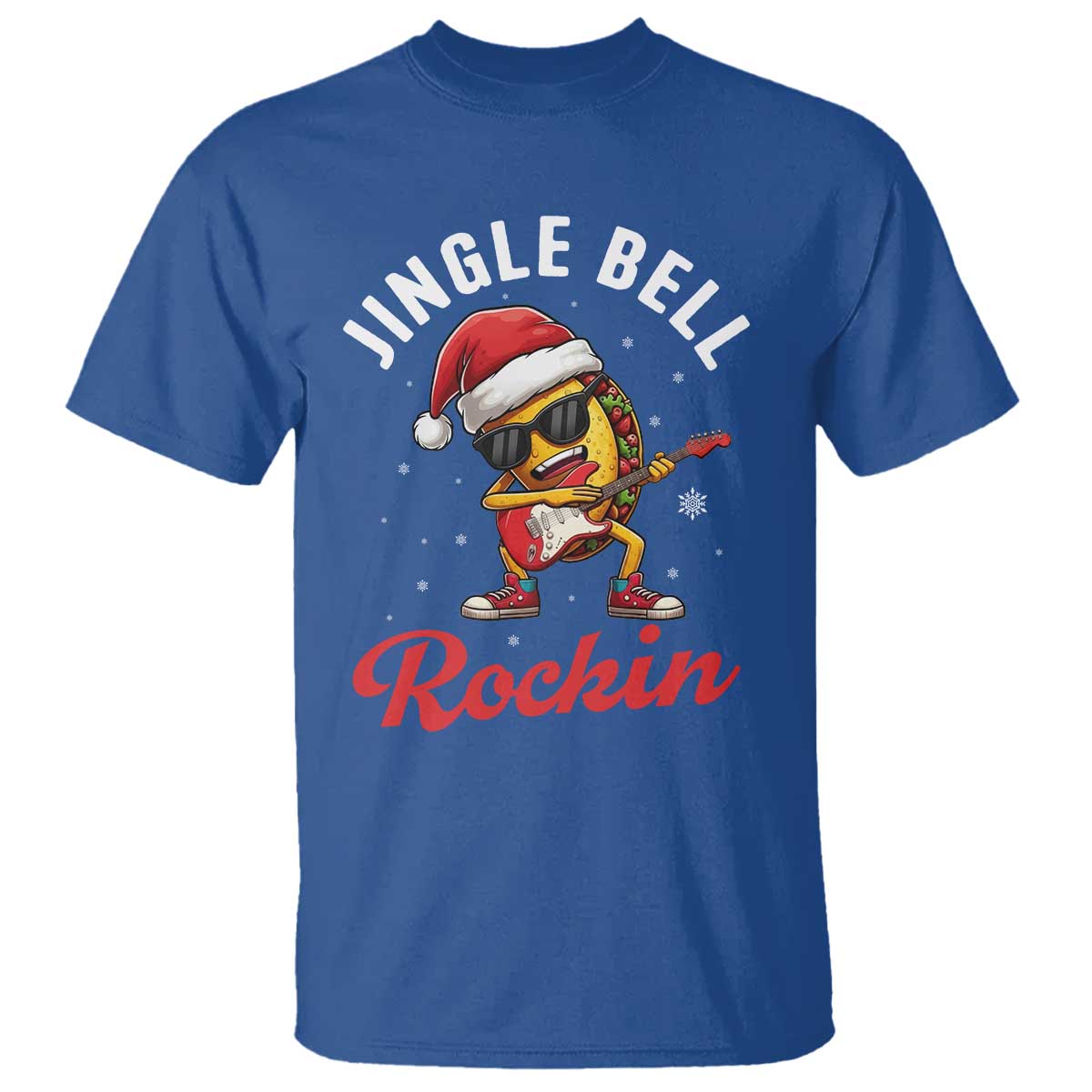 Funny Taco Christmas T Shirt Jingle Bell Rockin - Wonder Print Shop