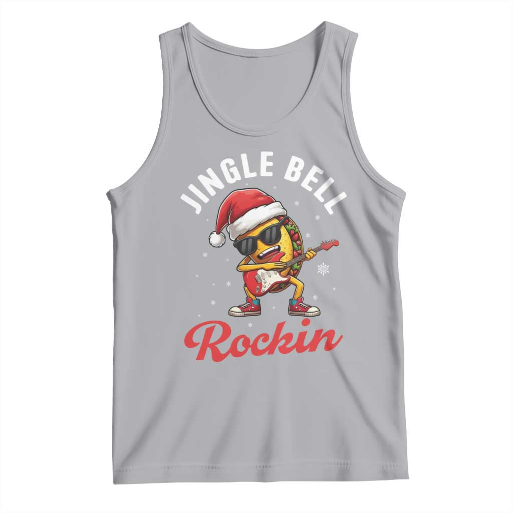 Funny Taco Christmas Tank Top Jingle Bell Rockin - Wonder Print Shop