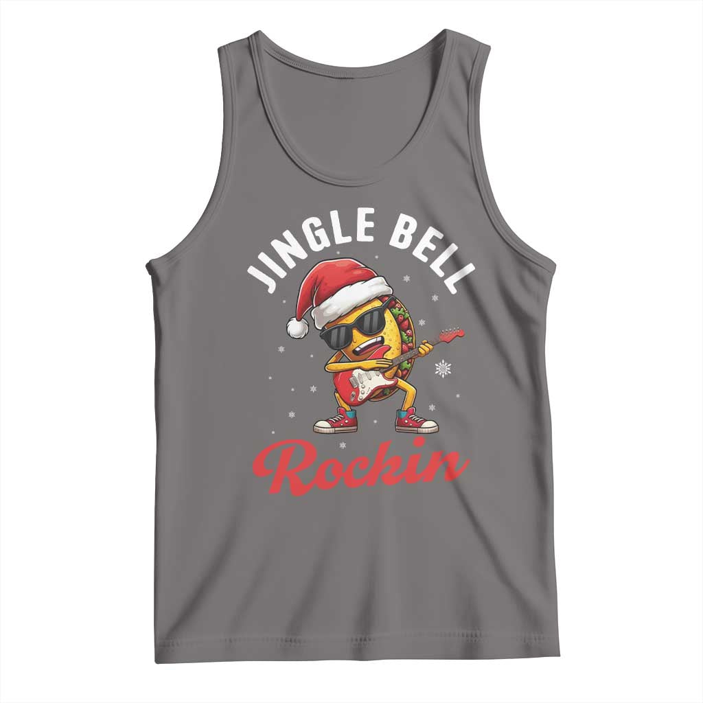 Funny Taco Christmas Tank Top Jingle Bell Rockin - Wonder Print Shop