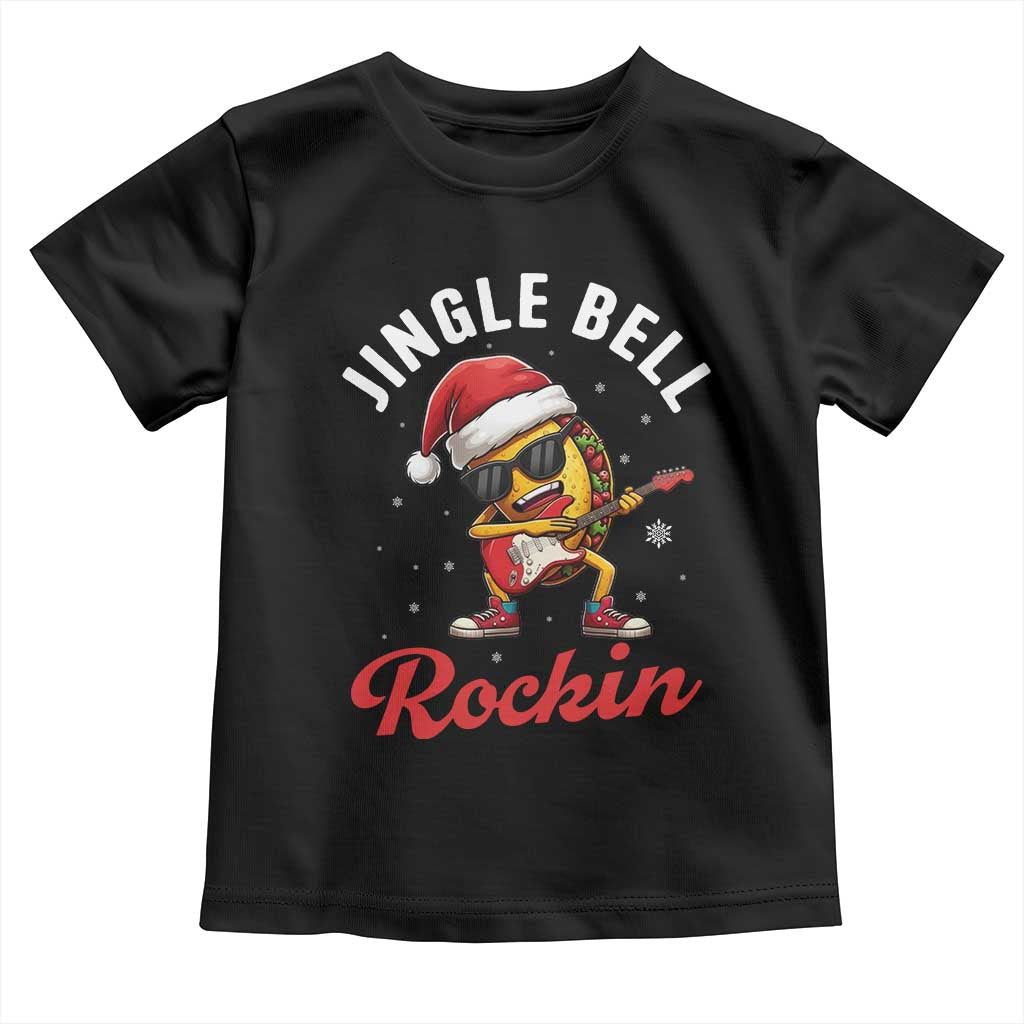 Funny Taco Christmas Toddler T Shirt Jingle Bell Rockin - Wonder Print Shop