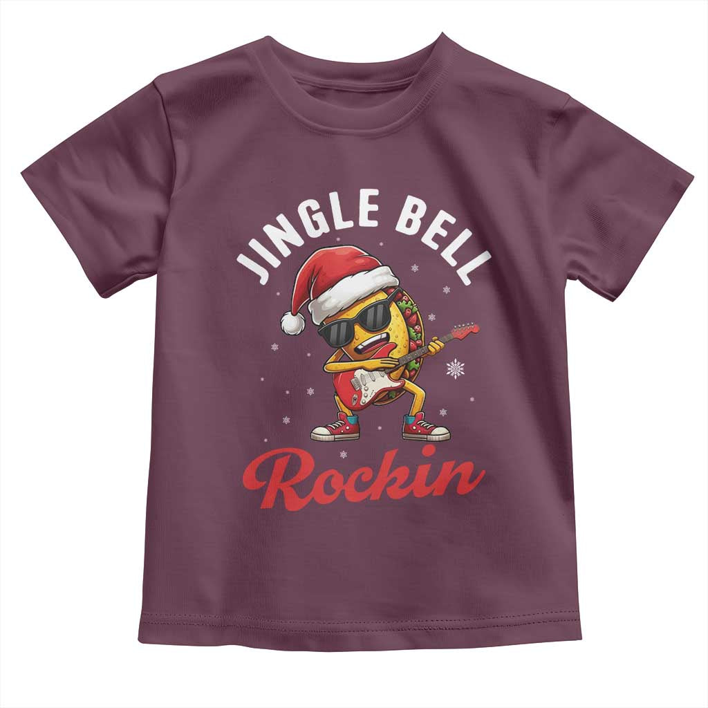 Funny Taco Christmas Toddler T Shirt Jingle Bell Rockin - Wonder Print Shop