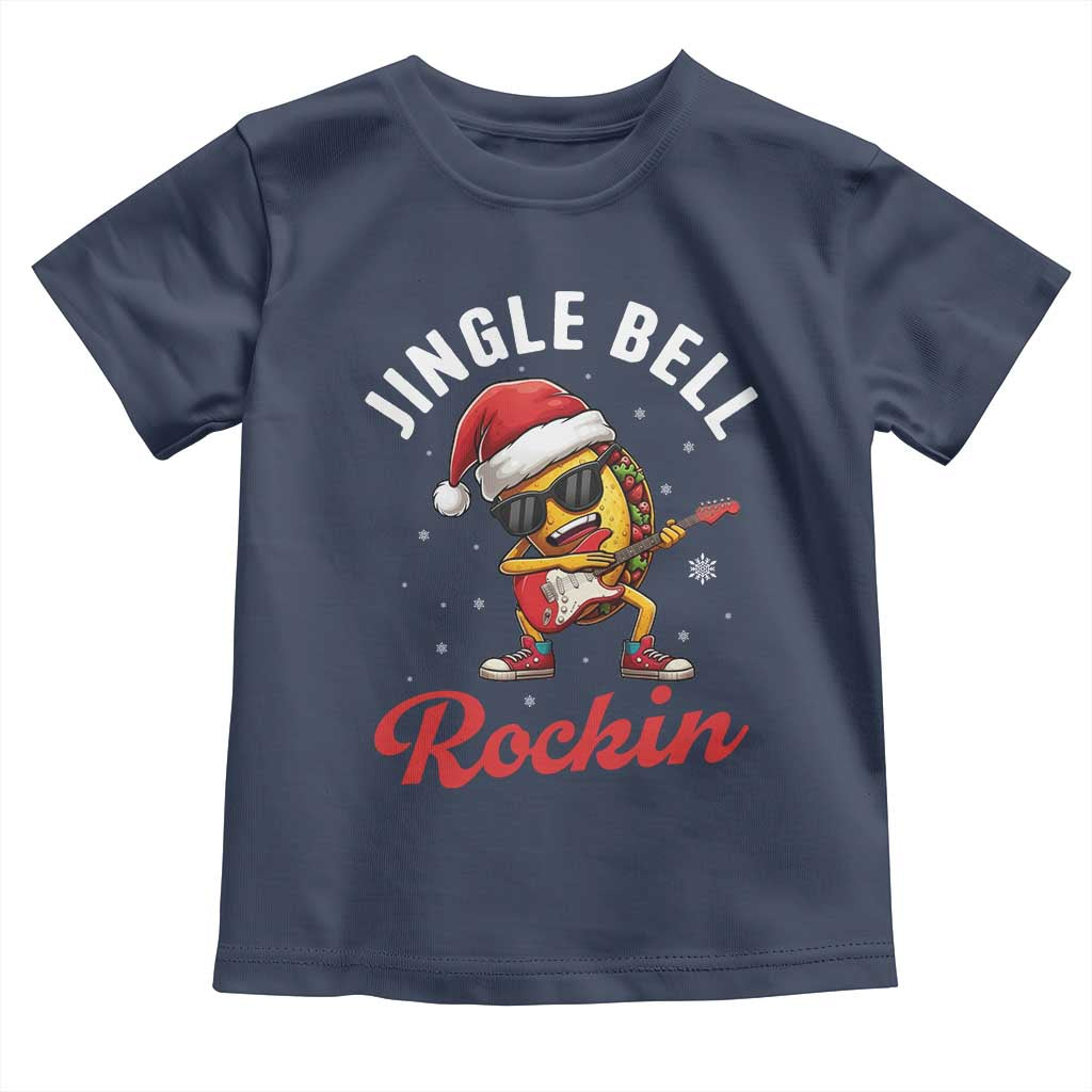 Funny Taco Christmas Toddler T Shirt Jingle Bell Rockin - Wonder Print Shop
