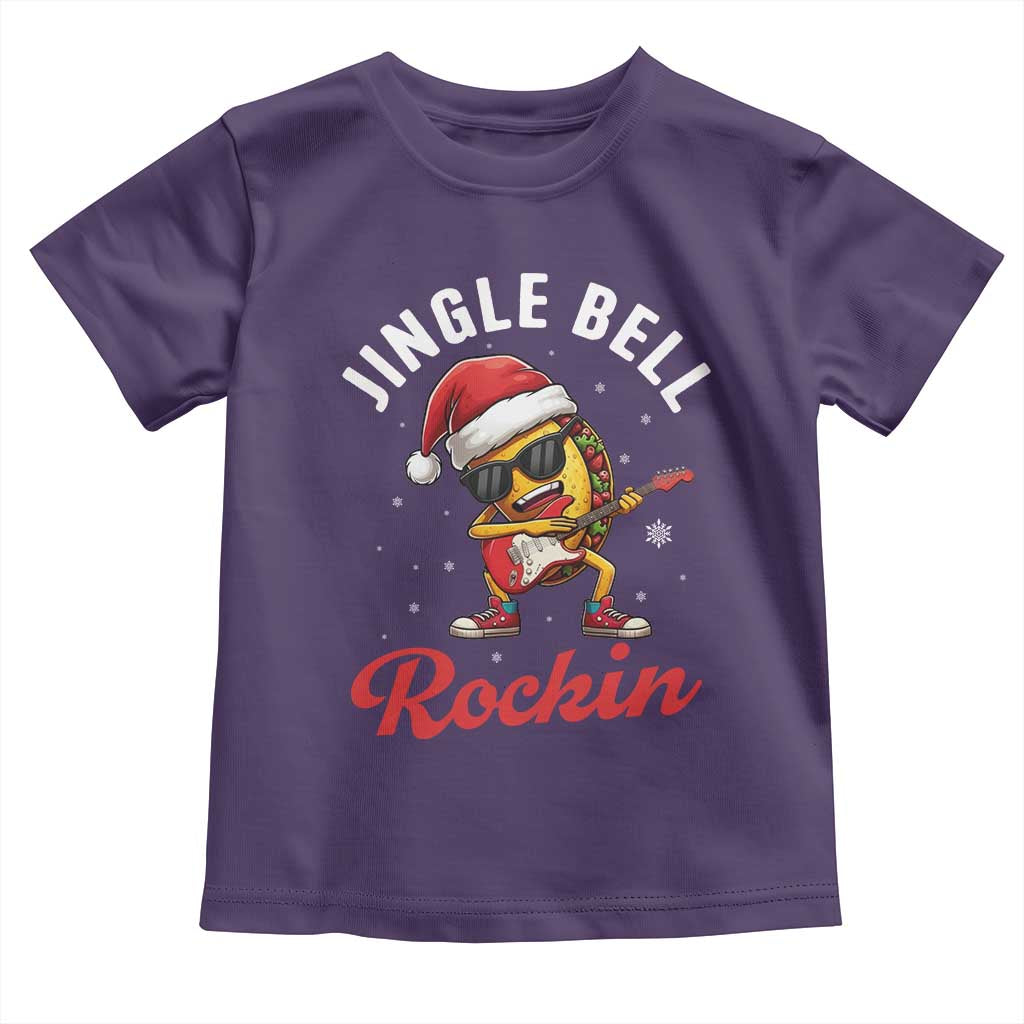 Funny Taco Christmas Toddler T Shirt Jingle Bell Rockin - Wonder Print Shop