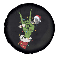 Funny Christmas Rock Spare Tire Cover Rock Green Hand Style Xmas - Wonder Print Shop