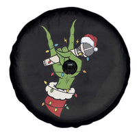 Funny Christmas Rock Spare Tire Cover Rock Green Hand Style Xmas - Wonder Print Shop