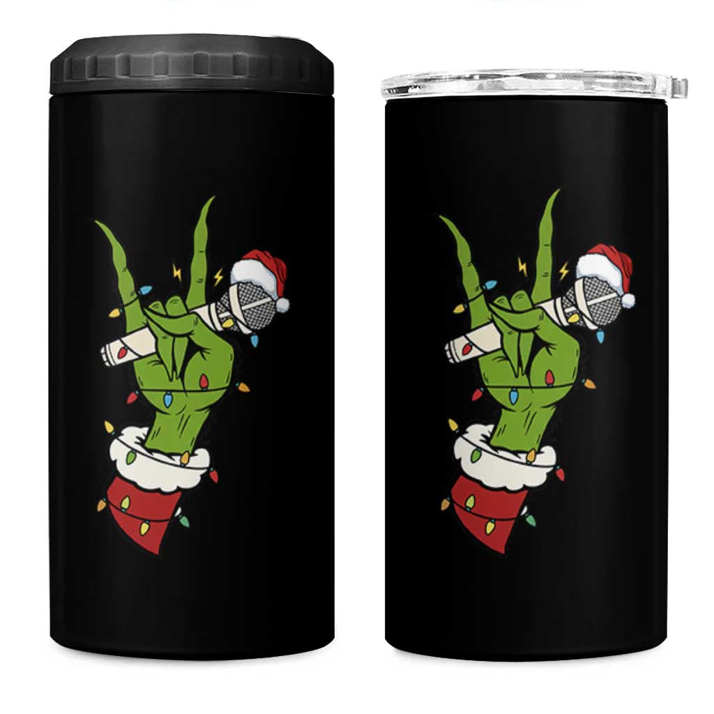 Funny Christmas Rock 4 in 1 Can Cooler Tumbler Rock Green Hand Style Xmas - Wonder Print Shop