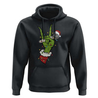 Funny Christmas Rock Hoodie Rock Green Hand Style Xmas - Wonder Print Shop