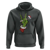 Funny Christmas Rock Hoodie Rock Green Hand Style Xmas - Wonder Print Shop