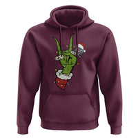 Funny Christmas Rock Hoodie Rock Green Hand Style Xmas - Wonder Print Shop