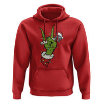 Funny Christmas Rock Hoodie Rock Green Hand Style Xmas - Wonder Print Shop