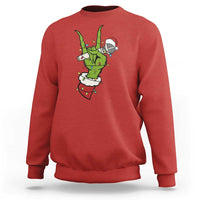 Funny Christmas Rock Sweatshirt Rock Green Hand Style Xmas - Wonder Print Shop