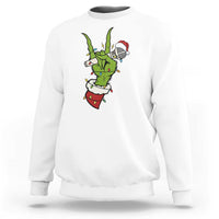 Funny Christmas Rock Sweatshirt Rock Green Hand Style Xmas - Wonder Print Shop