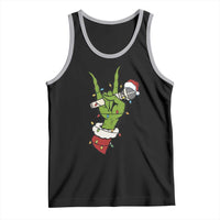 Funny Christmas Rock Tank Top Rock Green Hand Style Xmas - Wonder Print Shop