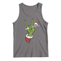 Funny Christmas Rock Tank Top Rock Green Hand Style Xmas - Wonder Print Shop