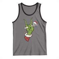 Funny Christmas Rock Tank Top Rock Green Hand Style Xmas - Wonder Print Shop