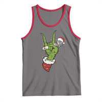 Funny Christmas Rock Tank Top Rock Green Hand Style Xmas - Wonder Print Shop