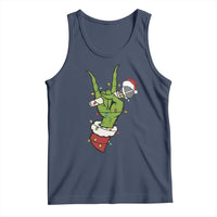 Funny Christmas Rock Tank Top Rock Green Hand Style Xmas - Wonder Print Shop