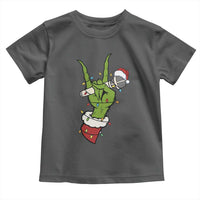 Funny Christmas Rock Toddler T Shirt Rock Green Hand Style Xmas - Wonder Print Shop