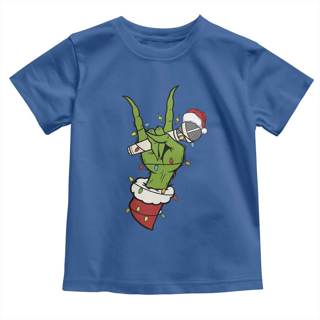 Funny Christmas Rock Toddler T Shirt Rock Green Hand Style Xmas - Wonder Print Shop