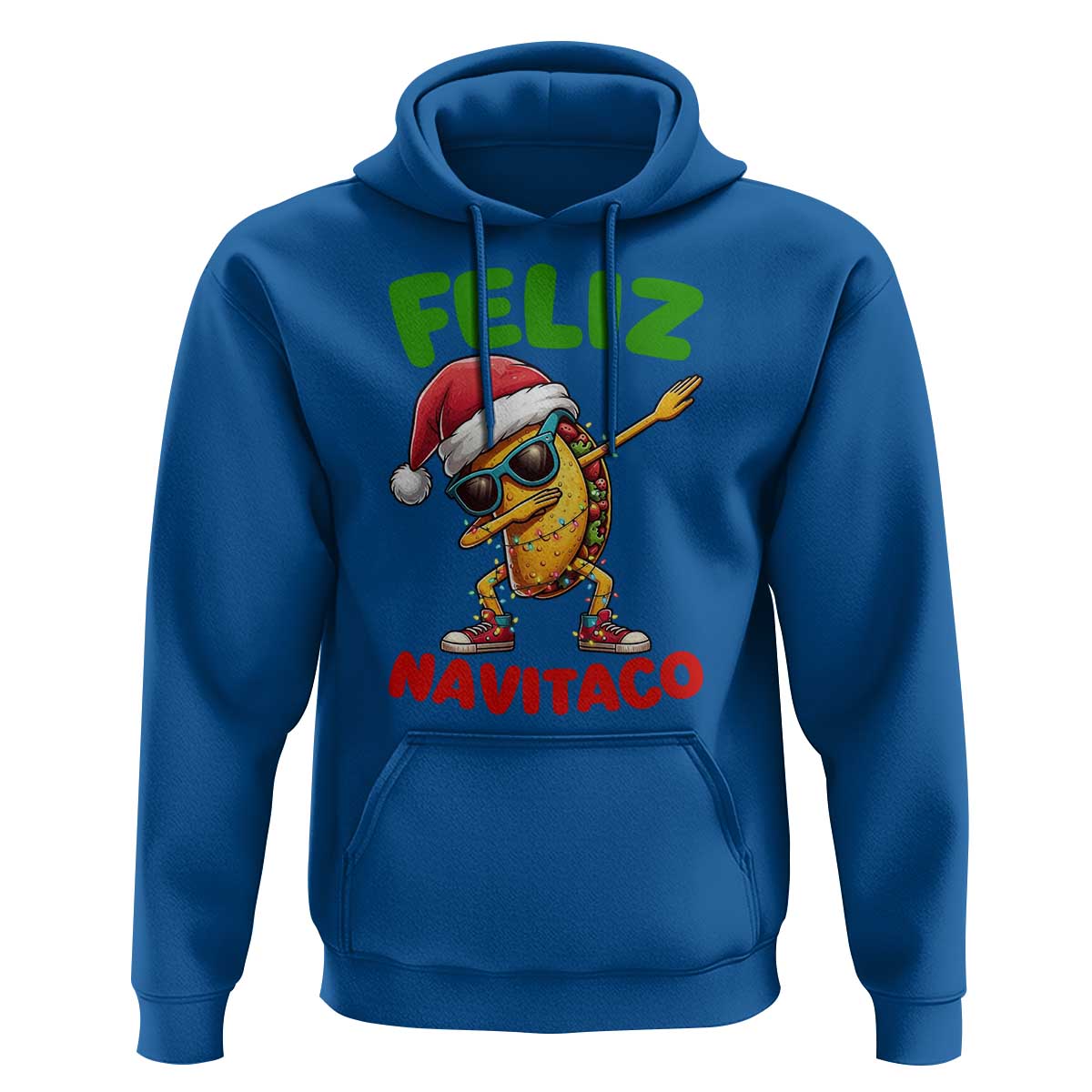 Funny Taco Mexican Christmas Hoodie Feliz Navitaco - Wonder Print Shop