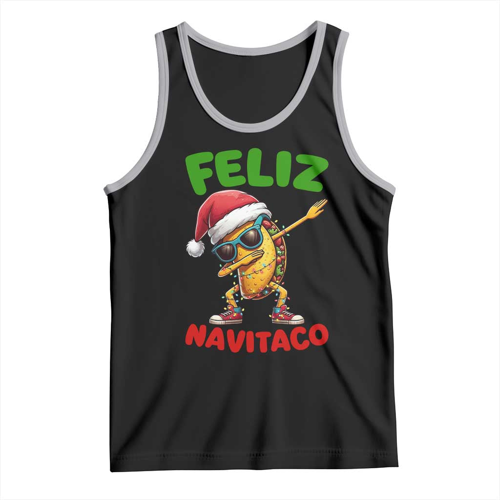 Funny Taco Mexican Christmas Tank Top Feliz Navitaco - Wonder Print Shop