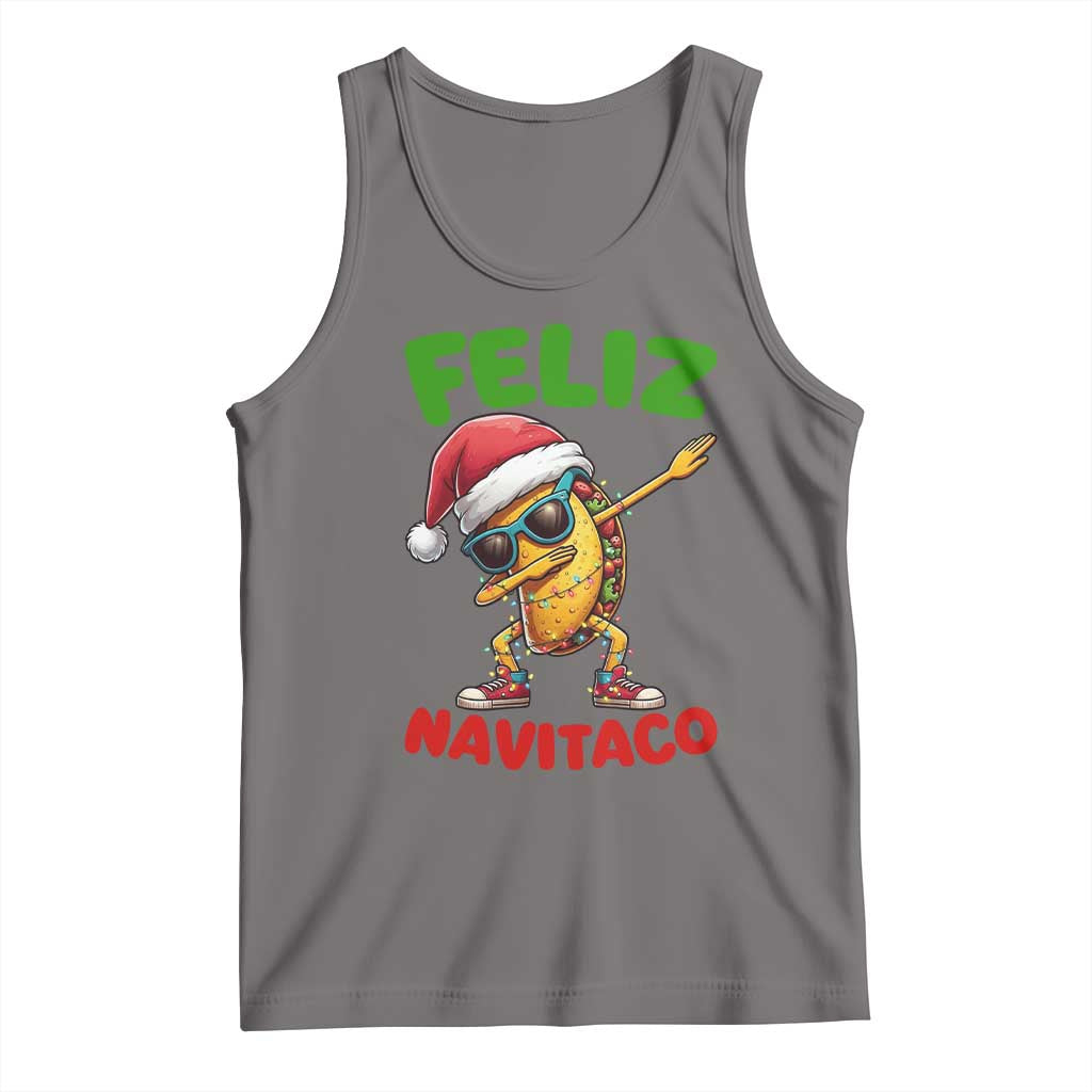Funny Taco Mexican Christmas Tank Top Feliz Navitaco - Wonder Print Shop