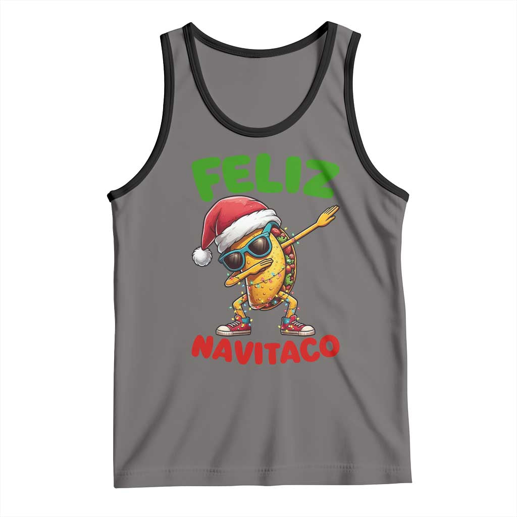 Funny Taco Mexican Christmas Tank Top Feliz Navitaco - Wonder Print Shop
