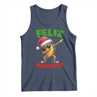 Funny Taco Mexican Christmas Tank Top Feliz Navitaco - Wonder Print Shop