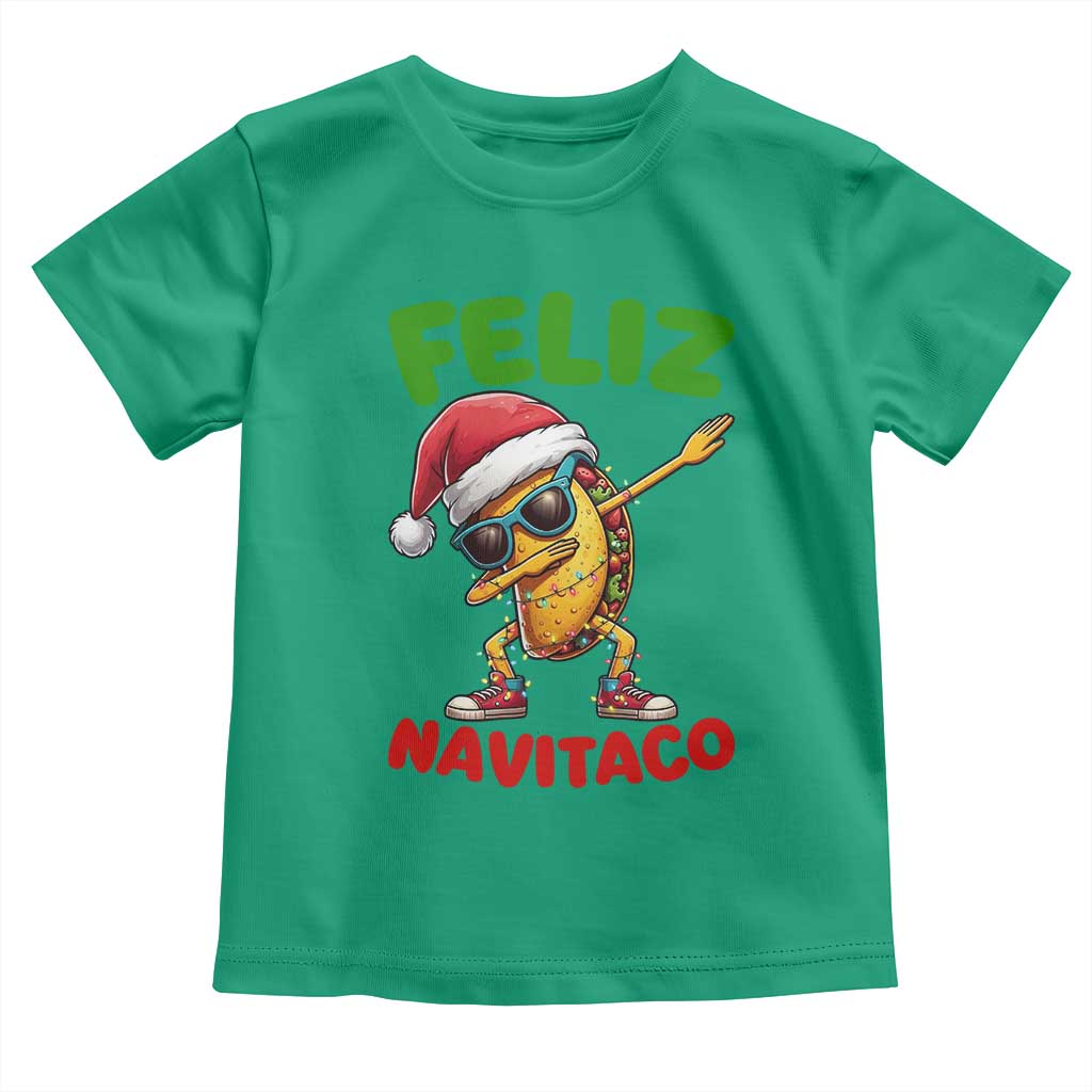 Funny Taco Mexican Christmas Toddler T Shirt Feliz Navitaco - Wonder Print Shop