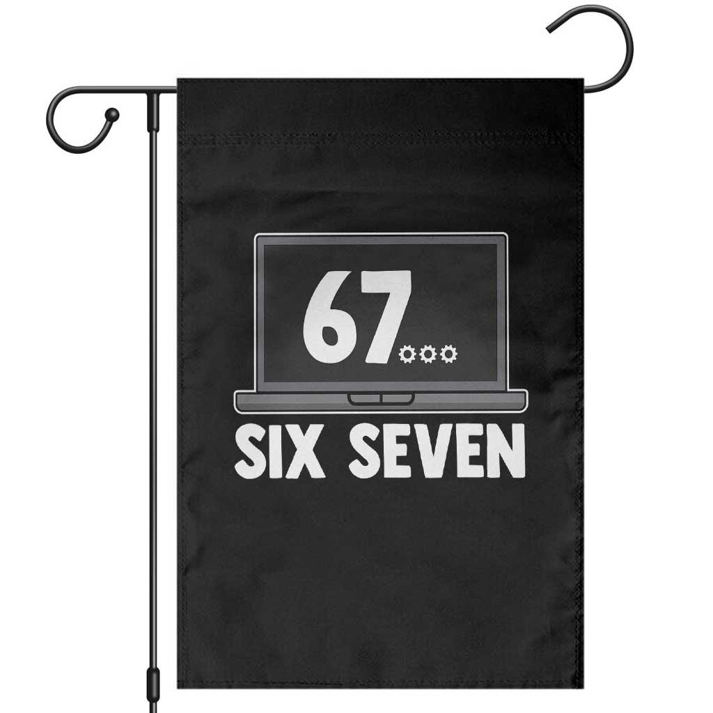 67 Six Seven Meme Garden Flag Funny Tech Support - Wonder Print Shop
