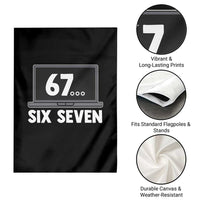 67 Six Seven Meme Garden Flag Funny Tech Support - Wonder Print Shop
