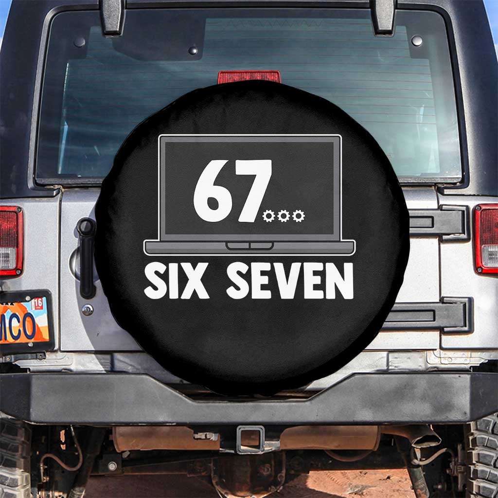 67 Six Seven Meme Spare Tire Cover Funny Tech Support - Wonder Print Shop