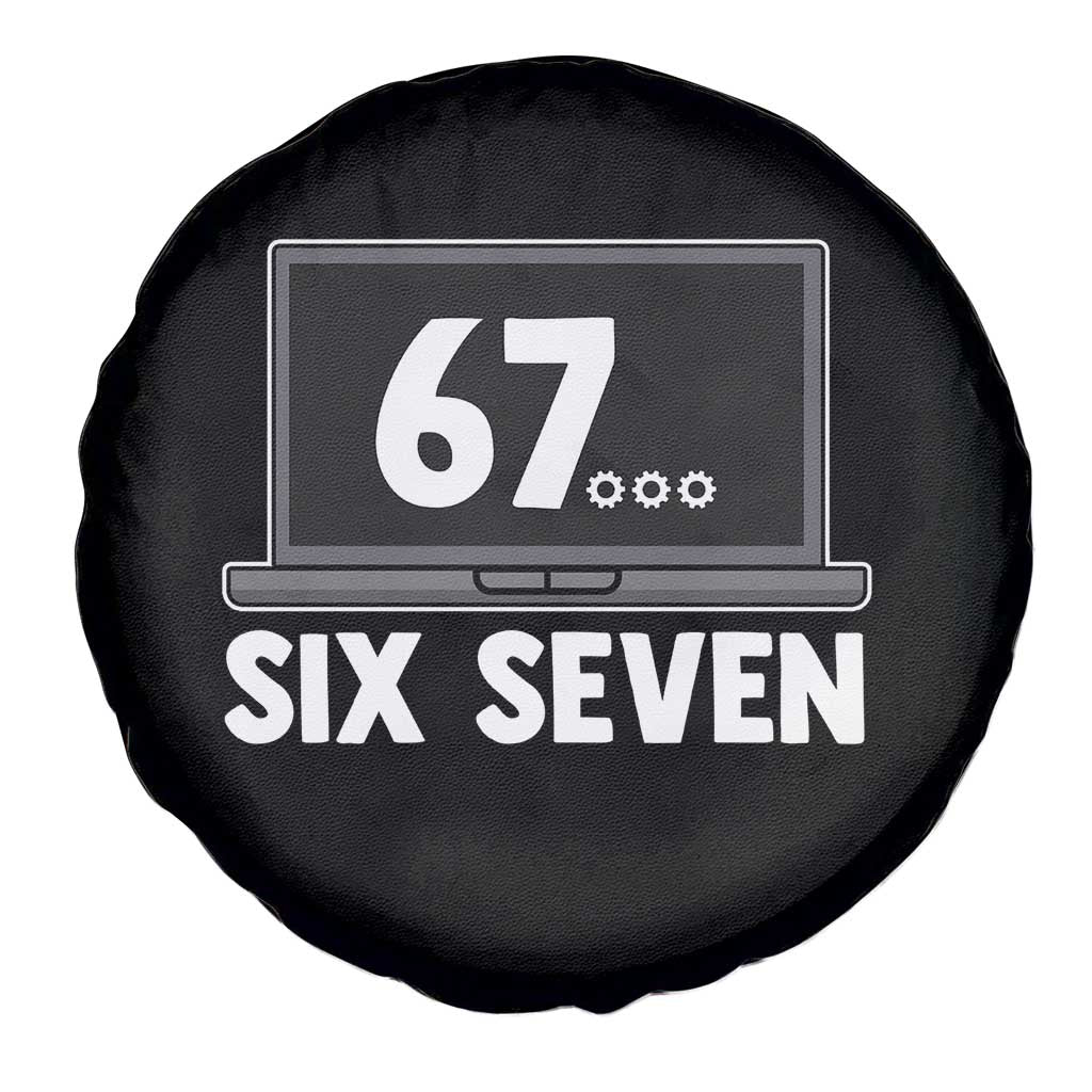 67 Six Seven Meme Spare Tire Cover Funny Tech Support - Wonder Print Shop